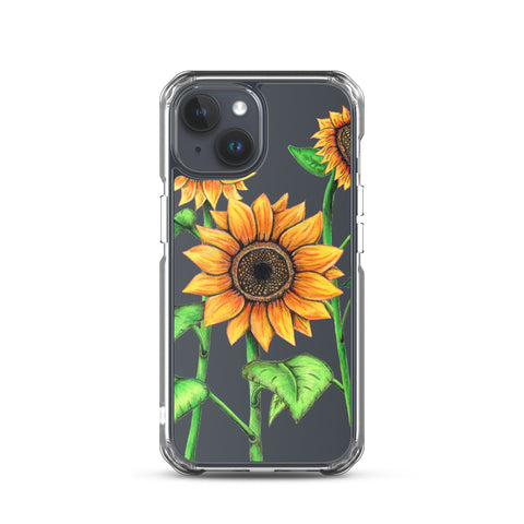 Sunflowers Clear Case for iPhone® - Martin K Designs