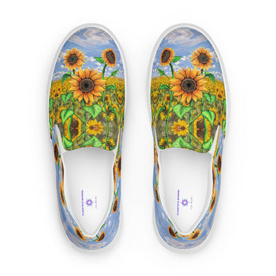 Sunflowers women’s slip - on canvas shoes - Flowstate Apparel