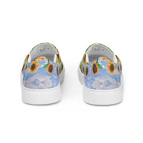 Sunflowers women’s slip - on canvas shoes - Flowstate Apparel