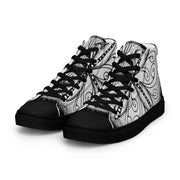 Surfs Up! Mandala Men’s high top canvas shoes - Martin K Designs