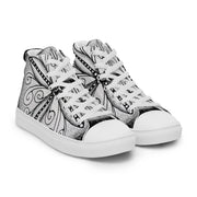 Surfs Up! Mandala Men’s high top canvas shoes - Martin K Designs