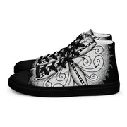 Surfs Up! Mandala Men’s high top canvas shoes - Martin K Designs