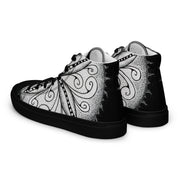 Surfs Up! Mandala Men’s high top canvas shoes - Martin K Designs