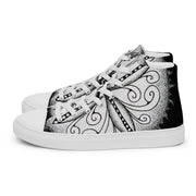 Surfs Up! Mandala Men’s high top canvas shoes - Martin K Designs