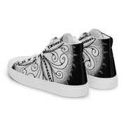 Surfs Up! Mandala Men’s high top canvas shoes - Martin K Designs