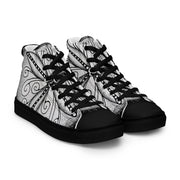 Surfs Up! Mandala Men’s high top canvas shoes - Martin K Designs