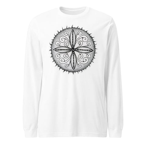 Surfs Up! Mandala Unisex Long Sleeve Tee - Martin K Designs