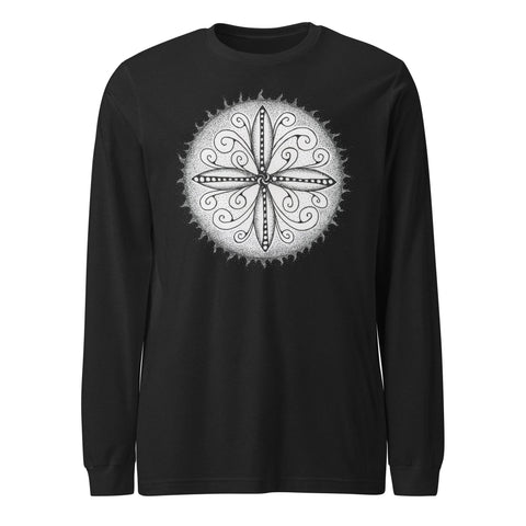 Surfs Up! Mandala Unisex Long Sleeve Tee - Martin K Designs