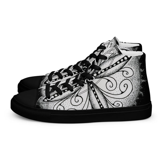Surfs Up Mandala Women’s high top canvas shoes - Martin K Designs