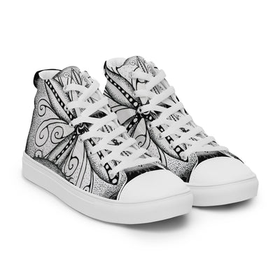 Surfs Up Mandala Women’s high top canvas shoes - Martin K Designs