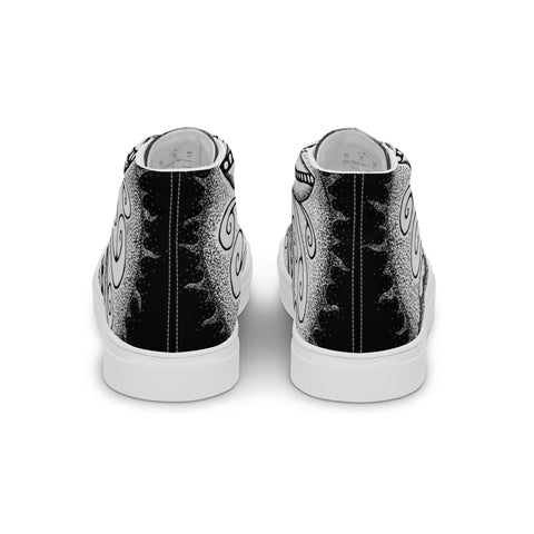 Surfs Up Mandala Women’s high top canvas shoes - Martin K Designs