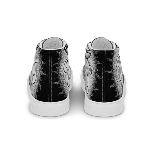 Surfs Up Mandala Women’s high top canvas shoes - Martin K Designs