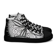 Surfs Up Mandala Women’s high top canvas shoes - Martin K Designs