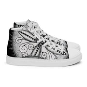 Surfs Up Mandala Women’s high top canvas shoes - Martin K Designs