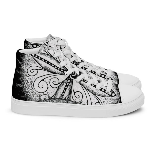 Surfs Up Mandala Women’s high top canvas shoes - Martin K Designs