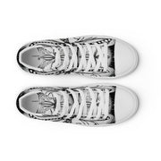 Surfs Up Mandala Women’s high top canvas shoes - Martin K Designs