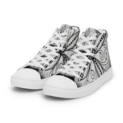 Surfs Up Mandala Women’s high top canvas shoes - Martin K Designs