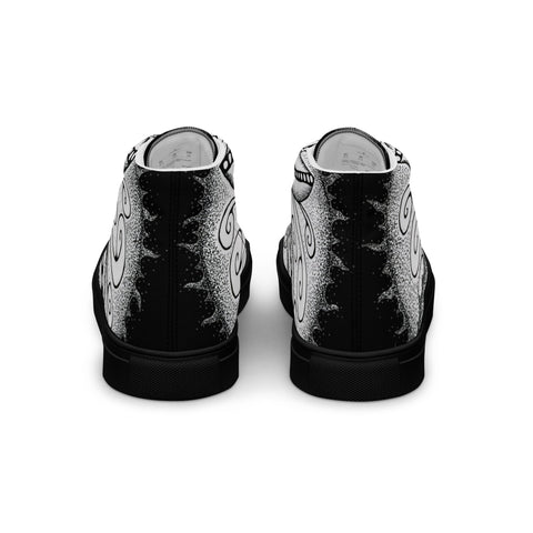 Surfs Up Mandala Women’s high top canvas shoes - Martin K Designs