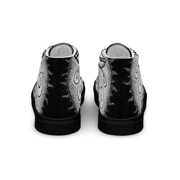 Surfs Up Mandala Women’s high top canvas shoes - Martin K Designs