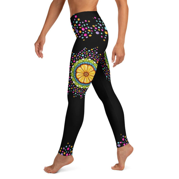 Surrender to Grace High Rise Yoga Leggings with Inside Pocket - Martin K Designs