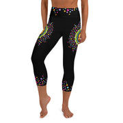 Surrender to Grace Mandala High Rise Yoga Capri Leggings with Inside Pocket - Martin K Designs