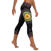 Surrender to Grace Mid Rise Capri Leggings - Martin K Designs