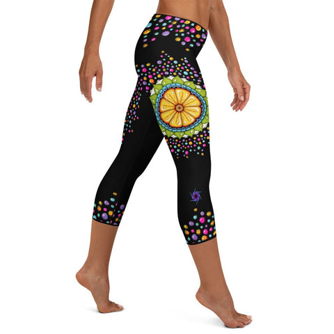 Surrender to Grace Mid Rise Capri Leggings - Martin K Designs