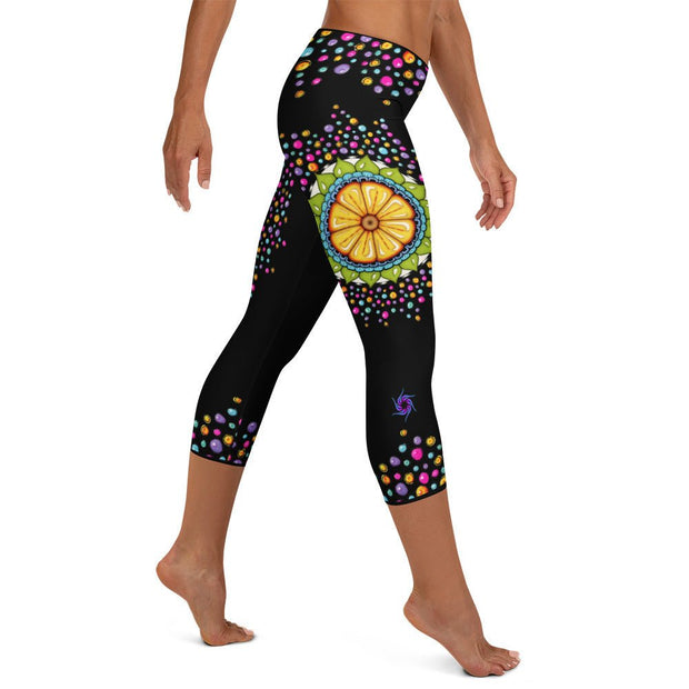 Surrender to Grace Mid Rise Capri Leggings - Martin K Designs
