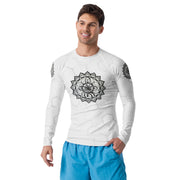 Unconditional Love I Mandala Men's Rash Guard - Martin K Designs
