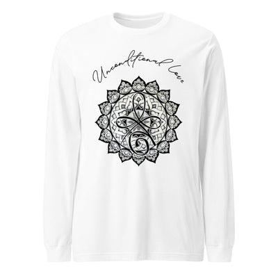 Unconditional Love I Mandala Unisex Long Sleeve Tee - Martin K Designs