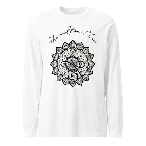 Unconditional Love I Mandala Unisex Long Sleeve Tee - Martin K Designs