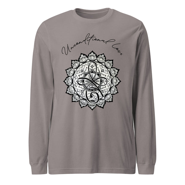 Unconditional Love I Mandala Unisex Long Sleeve Tee - Martin K Designs