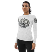 Unconditional Love I Mandala Women's Rash Guard - Martin K Designs