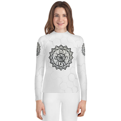 Unconditional Love I Mandala Youth Rash Guard - Martin K Designs