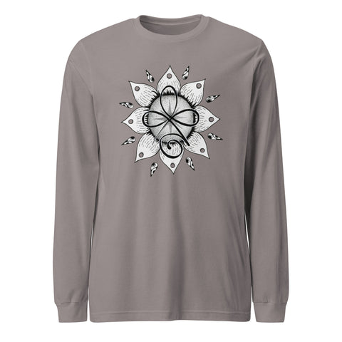Unconditional Love II Mandala Unisex Long Sleeve Tee - Martin K Designs