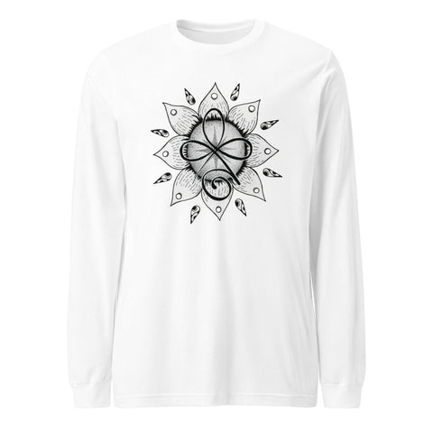 Unconditional Love II Mandala Unisex Long Sleeve Tee - Martin K Designs