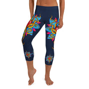 Wild At Heart Mid Rise Capri Leggings - Martin K Designs