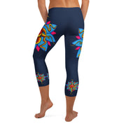 Wild At Heart Mid Rise Capri Leggings - Martin K Designs