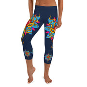 Wild At Heart Mid Rise Capri Leggings - Martin K Designs