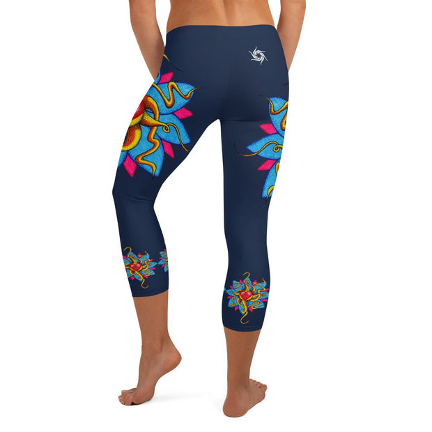Wild At Heart Mid Rise Capri Leggings - Martin K Designs