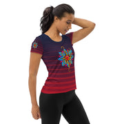 Wild At Heart Women's Athletic T-shirt - Martin K Designs